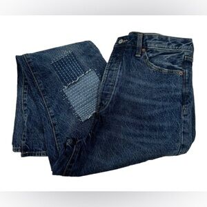 2/$20 Old Navy Women’s extra high rise O.G straight button fly 14 tall patchwork